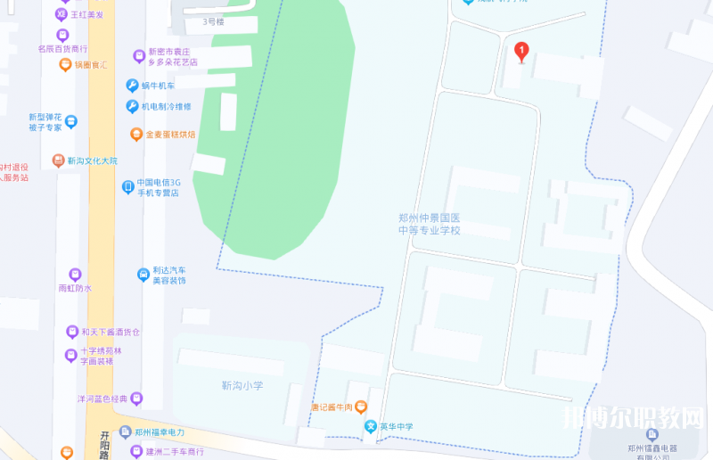 鄭州仲景國醫中等專業學校地址，乘車路線