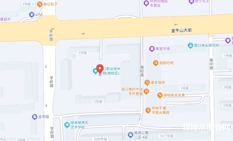 營口市信息技術學校地址，乘車路線