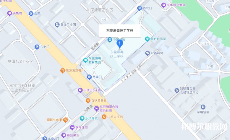 東莞市灝粵技工學校地址，乘車路線